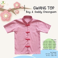 BROCCOLI BABY - GWANG TOP RED Cheongsam for Boys Boy Cheongsam Qibao
