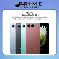TECNO Spark 40 5G Smartphone (16GB* RAM + 256 ROM) Mediatek Dimensity 6400 5G / 6000mAh / IP64 / 6.7
