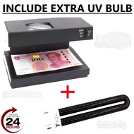 Money Detector Counterfeit Detector With UV Light AD-2138 + Extra UV Blub