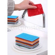 Sponge Couring Kitchen Household Dish Washing Cleaning Span Cuci Basuh Pinggan 10Pcs Sponge Cuci Pin