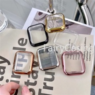 360 Plating Cover For Apple Watch Ultra 2 49mm Series 9 41mm 45mm SE 44mm 40mm 42mm 39mm For iWatch 