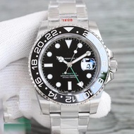 Preferred❤ Retro Greeny Cola Ring Watch Steel Band Water Ghost Yacht Diary Watch Fully Automatic Mec