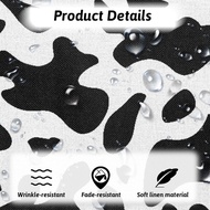 2 Pcs Cow Print Table Runner 13x72 in Cow Pint Tablecloth Linen for Picnic, Black and White Cows Tab