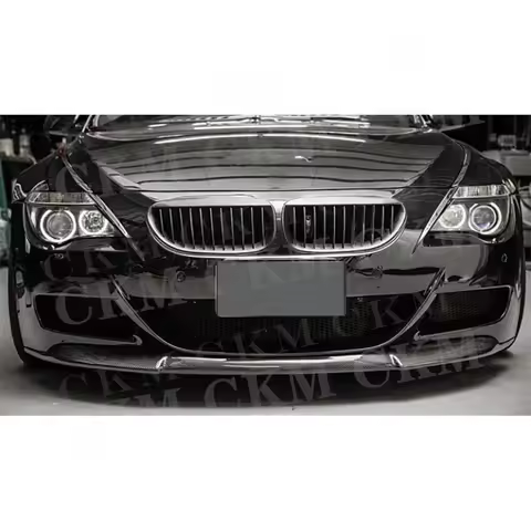 Carbon Fiber Front Bumper Lip Spoiler Diffuser Chin Car Accessories for BMW 6 Series E63 E64 M6 2006