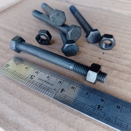 HTB 8.8 M8 X 75 STEEL HEXAGON BOLT 7.5CM LENGTH/ M8 X 75 BLACK STEEL BOLT/ M8X75 STEEL BOLT/ 13 KEY 