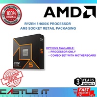 AMD Ryzen 5 9600X Processor 6 Cores 12 Threads Up to 5.4GHz AM5 Socket Retail Packaging