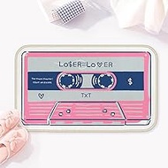 Allenjoy 31.5" x 18.9" Retro Love Songs Bathroom Rugs Cassette Tape Mat Bathmat Rug Non Slip Washabl