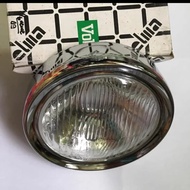 Reflektor lampu depan vespa sprint bagol bulat merk elma