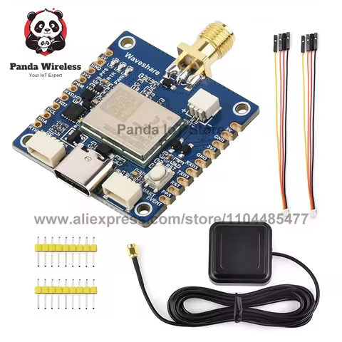 Waveshare Quad-band GNSS Module RTK Centimeter-Level Positioning Board, Quectel LG290P Chipset L1+L2