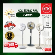 KDK P40US 40CM 16'' STAND FAN METAL BLADE (WHITE/CHAMPAGNE/GOLD) / 1yr warranty from KDK SG
