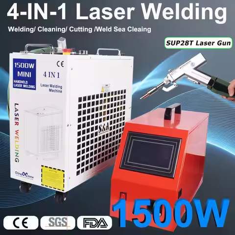 1500W Fiber Laser Welding Machine 4-IN-1 Welding Cleaning Cutting Soldering Machine Handheld Laser W
