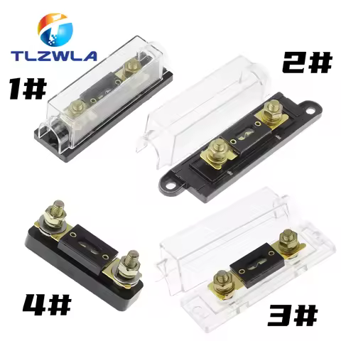 2PCS ANL Fuse 60 80 100 120 275 300 400 450A 500 AMP ANS Fuse Holder Bolt-on Fuse Automotive Fuse Ho