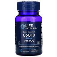 Life Extension Super Ubiquinol CoQ10 with PQQ 100 mg 30 Softgels