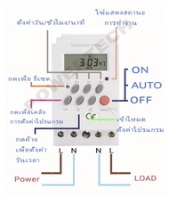 KG316T -ll Electron timer Timer Switch 220V 25A ทามเมอร์ เครื่องตั้งเวลา เปิด-ปิด อุปกรณ์ไฟฟ้า อัตโนมัติ ทามเมอร์ รุ่น kg316t