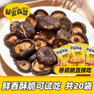 12 Packs Instant Shiitake Mushroom Vegetable Crisps Casual Snacks 香菇脆片 香菇干 蘑菇干 即食香菇 果蔬脆 休闲零食