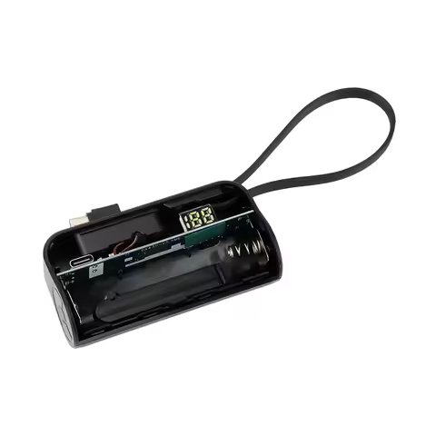 1x 21700 Mini Power Bank Case DIY Mobile Power Supply Battery Box kit Free Welding Type-C For Smart 