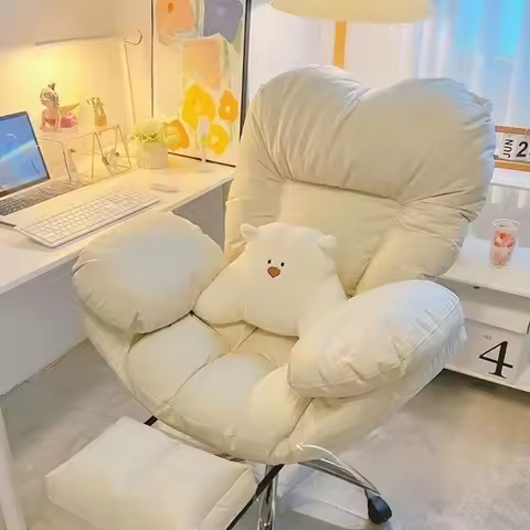 Lazy computer sofa chair home comfortable sedentary reclining back book desk chair live streaming ho