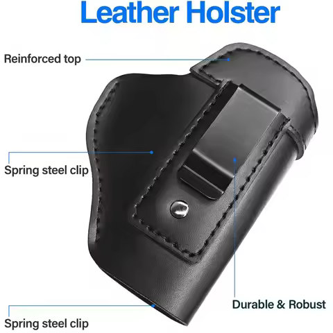 Outdoor G17 quick-pull holster, M92 hidden waist-hung gun bag, shooting training leather holster