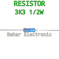 Resistor 3K3 1/2W Harga Per 8 Biji