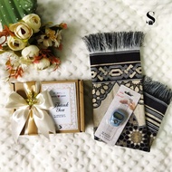 PAKEJ 5 in 1 SEJADAH DOORGIFT - SUJUD #01 | WEDDING | BIRTHDAY | AQIQAH | CORPORATE | EXCLUSIVE GIFT