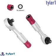 TYLER1 1/4inch Rachet Wrench 72 Teeth Ratchet Screwdriver Bit Hand Repair Tool Socket Wrench Kit Too