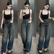 (S-2Xl) HHCHOU-Smooth Jeans in Soft QC Fabric available in 2 Lengths 103 cm and 95cm HHCHOU3344
