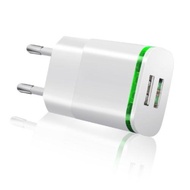 LED Light USB Charger 5V 2A 2 Ports Fast Charging Power Adapter iphone Charger Android ChargerED Lig