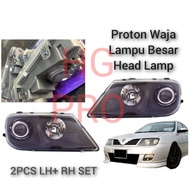 Proton Waja Head Lamp Projector Glass Smoke Black Crystal lampu Depan besar light MMC CAMPRO CPS spo