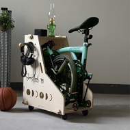 Cala Creative Small Cloth Foldable Bicycle Storage Cabinet Wooden Storage Box Brompton Frame Bicycle Storage Rack