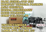 ORI CYLINDER BLOK BORING KOMPLIT ASSY + TOPSET PISTON KIT SET KODE(3C1-E1311-00) ORIGINAL ASLI YAMAH