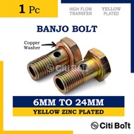 1pc Banjo Bolt / Hollow Banjo Bolt with Hole ( M6 M8 M10 M12 M14 M16 M18 M20 M22 M24 )