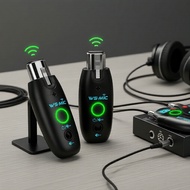 Low-Latency Wireless Microphone System, 2 to 1, 98ft Range, for Pro Live Shows