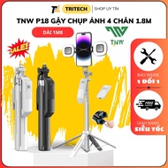 P18 4-Legged Photography Stick 1.8M Selfie Stick With LED Light & Bluetooth, Phone livestream Tripod