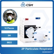 3M Safety Mask Protection Model 3M 8822 with valve for comfort 10 Pieces