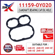 DAIHATSU 11159-0Y020 Camshaft Bearing Cap Oil Hole Gasket O-ring (1 PCS) 1NR-FE / 1NR-VE / 2NR-FE / 