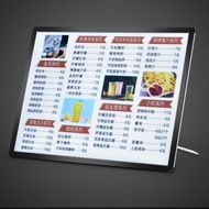 LED Countertop Menu Display Board | A3 A4 Backlit LED Table Top Menu Board | Restaurant Backlit LED