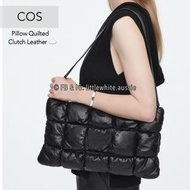 澳洲直送✈️ COS Pillow Quilted Clutch Leather Black 黑色 真皮手提袋/肩孭袋/斜孭袋 皮革雲朵包 (迷你肩背包 手袋 Shoulder Bag 細袋子 小雲朵