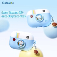 Silicone protective case for AirPods 4 with Doraemon treasure pouch design AirPods 4 Case