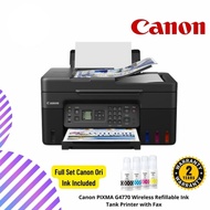 Canon PIXMA G4770 Wireless Refillable Ink Tank Printer with Fax
