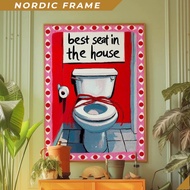 Wall paintings,Red Wall Art, 70s Poster, Bathroom Wall Decor, Funny Home Decor, Psychedelic Wall Art