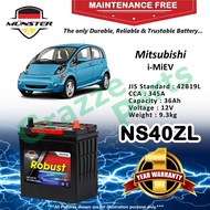 Münster Robust MF CMF NS40 | NS40ZL | 42B19L (36AH) Car Battery Bateri Kereta for Mitsubishi i-MiEV