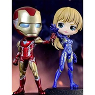 Genuine Bandai Glasses Factory Qposket Marvel Avengers Iron Man Captain America Loki Figure