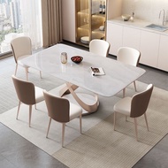 【包送貨 Free Delivery】 小眾餐枱 方形餐桌 設計感岩板餐枱  Dining table dining chair 餐椅 飯桌 飯枱 凳