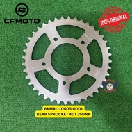 CFMOTO NK250 DRIVE SPROCKET 14T 0DM0-060001-00002// REAR SPROCKET 40T 6KM -110005-6001