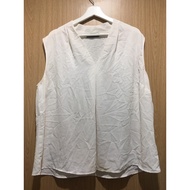 *There Is Stains* NINE WEST Chest Size 48 Inches Length 26 Poly Fabric White Plus Women's Clothes