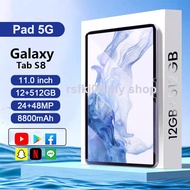 Buy 1 Get 6 Free Tab S8+10.8 Inch HD Large Screen Black Border Tablet PC  16GB+512GB Cheap Tablet PC Support 5G SIM Card Original Tablet 1 Year Warranty Free 24Shipping