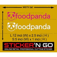 CUSTOM  STICKER FOOD DESIGN PANDA
