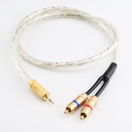 鍍銀3.5mm轉2RCA【川木】全新現貨【W236】雙蓮花 rca 音響連接線