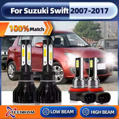 H4 LED Headlight Bulb 40000LM 6000K CSP Chip Car Headlamp H11 Auto Fog Lamps 12V For Suzuki Swift 20