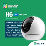 EZVIZ WIRELESS P&T INDOOR H6 CS-H6 3K/5MP COLOR VISION HUMAN DETECTION